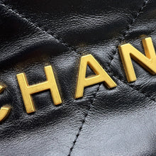 Load image into Gallery viewer, CHANEL CHANEL22 BlackAS3980 Shiny Calf Leather Size Mini