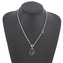Load image into Gallery viewer, HERMES Tonnerre Necklace Size Small Black Metal