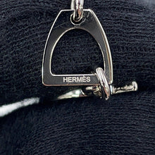 Load image into Gallery viewer, HERMES Tonnerre Necklace Size Small Black Metal
