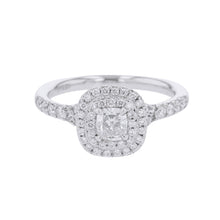 将图像加载到图库查看器中,TIFFANY&Co. Soleste Diamond Ring Cushion Cut Size Approximately No. 7 Pt950