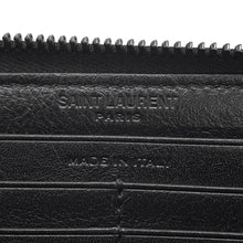 Load image into Gallery viewer, SAINT LAURENT PARIS Zip Around Long Wallet LE MONOGRAMME ALL OVER Black664491 Leather