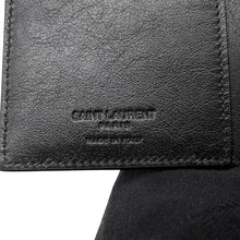 Load image into Gallery viewer, SAINT LAURENT PARIS 2-fold long wallet Black653820 Leather
