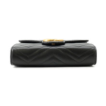 将图像加载到图库查看器中,GUCCI GG Marmont Chain wallet Black474575 DTD1T 1000 Leather