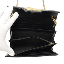 将图像加载到图库查看器中,GUCCI GG Marmont Chain wallet Black474575 DTD1T 1000 Leather