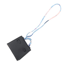 Load image into Gallery viewer, HERMES Kelly Twilly Bag Charm Black Tadelakt Leather Silk