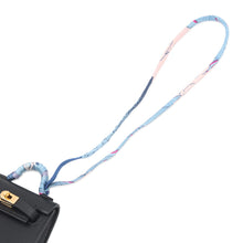 Load image into Gallery viewer, HERMES Kelly Twilly Bag Charm Black Tadelakt Leather Silk