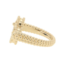 Load image into Gallery viewer, Van Cleef & Arpels Vintage Alhambra Reversible Ring Size 51/#11VCARPGV151/VCARPGV100 18K Yellow Gold