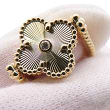 Load image into Gallery viewer, Van Cleef & Arpels Vintage Alhambra Reversible Ring Size 51/#11VCARPGV151/VCARPGV100 18K Yellow Gold