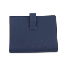 Load image into Gallery viewer, HERMES Bean compact blue navy Epsom