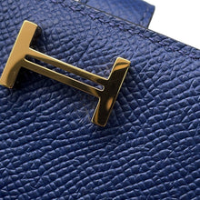Load image into Gallery viewer, HERMES Bean compact blue navy Epsom