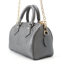 Load image into Gallery viewer, LOUIS VUITTON Speedy Bandouliere GunmetalM12013 Monogram Empreinte Leather Size 20