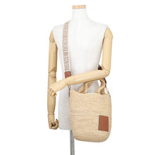 Load image into Gallery viewer, LOEWE Slit Bag Natural/TanA685453X07 Raffia Leather Size Mini