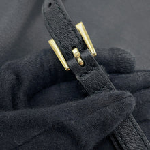 Load image into Gallery viewer, PRADA Triangle Logo Shoulder Bag Black1BC238 Leather