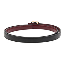 Load image into Gallery viewer, CHANEL CC Logo Belt Size 80 Black/BordeauxAAC224 Leather