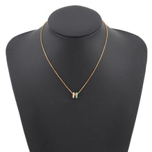 将图像加载到图库查看器中,HERMES Pop Ash Necklace Rocabar Size Mini Malabar Gold Plated Lacquer