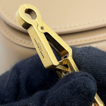 Load image into Gallery viewer, SAINT LAURENT PARIS Mini Voltaire Top Handle Bag Clear Beige800846 Leather Size Mini