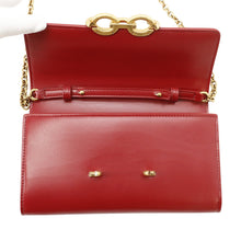 Load image into Gallery viewer, SAINT LAURENT PARIS Le Maillon Chain Wallet Opium Red696608 Calf Leather