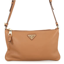 Load image into Gallery viewer, PRADA Shoulder Bag Brown1BC238 Soft Grain Leather