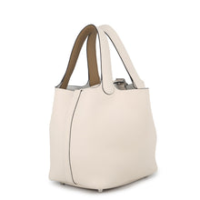 将图像加载到图库查看器中,HERMES Picotin Lock Eclat Nata/Poussiere Taurillon Clemence Size PM