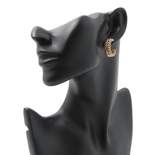 Load image into Gallery viewer, CARTIER Crash Do Cartier Hoop Earrings Double RowB8301478 18K Pink Gold