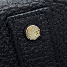 Load image into Gallery viewer, HERMES HAUT A COURROIES Tricolore Black/Gold/Blue Royal Togo Leather Size 40