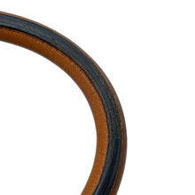 Load image into Gallery viewer, HERMES HAUT A COURROIES Tricolore Black/Gold/Blue Royal Togo Leather Size 40