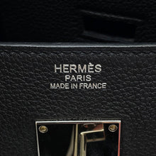 Load image into Gallery viewer, HERMES HAUT A COURROIES Tricolore Black/Gold/Blue Royal Togo Leather Size 40