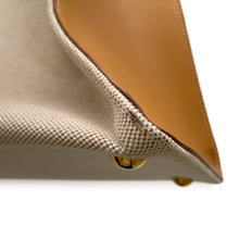 将图像加载到图库查看器中,HERMES Himalayan Handbag Natural/Rouge Vif/Navy Toile H Box Calf Leather