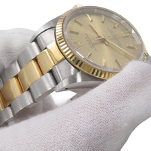 Load image into Gallery viewer, ROLEX Oyster Perpetual W34mm Stainless Steel K18YG Champagne Dial14233