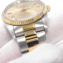 Load image into Gallery viewer, ROLEX Oyster Perpetual W34mm Stainless Steel K18YG Champagne Dial14233