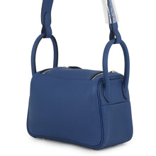 Load image into Gallery viewer, HERMES Lindy Blue Tie Taurillon Clemence Size Mini