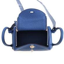 Load image into Gallery viewer, HERMES Lindy Blue Tie Taurillon Clemence Size Mini