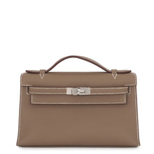 Load image into Gallery viewer, HERMES PochetteKelly Etoupe Swift Leather