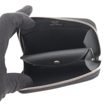 Load image into Gallery viewer, HERMES Macaron Compact Wallet Black Epsom