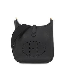 将图像加载到图库查看器中,HERMES Evelyne3 Black Taurillon Clemence Size 23