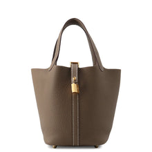 将图像加载到图库查看器中,HERMES Picotin Lock Etoupe Taurillon Clemence Size PM