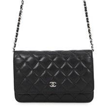 Load image into Gallery viewer, CHANEL Matelasse Classic Chain Wallet BlackAP0250 Caviar Leather