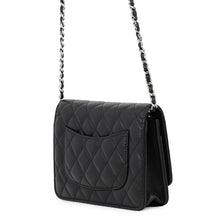 Load image into Gallery viewer, CHANEL Matelasse Classic Chain Wallet BlackAP0250 Caviar Leather