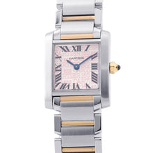 Load image into Gallery viewer, CARTIER Tank Française SM 160th Anniversary Limited Edition - Limited to 1200 pieces in Asia H25mm × W20mm Stainless Steel K18PG Silver/Pink DialW51036Q4