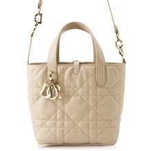 将图像加载到图库查看器中,Dior ToJules Vertical Macrocannage Tote Bag ChalkBeigeM2835OSNW_M79U Lambskin Size Small