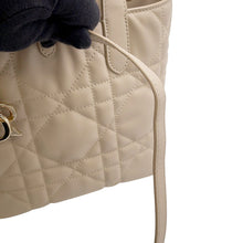 将图像加载到图库查看器中,Dior ToJules Vertical Macrocannage Tote Bag ChalkBeigeM2835OSNW_M79U Lambskin Size Small