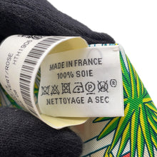 将图像加载到图库查看器中,HERMES Twilly ANIMA POLIS Blanc/Vert/Rose Silk100%
