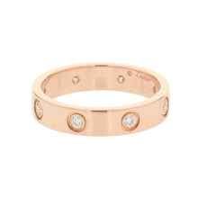 Load image into Gallery viewer, CARTIER Love Diamond Ring Small Model Size Small/50/#10B4050850/B4050800 18K Pink Gold