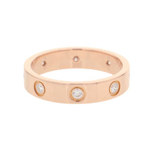 Load image into Gallery viewer, CARTIER Love Diamond Ring Small Model Size Small/50/#10B4050850/B4050800 18K Pink Gold
