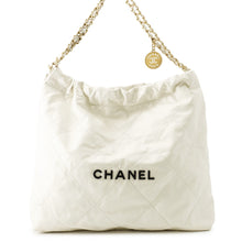 Load image into Gallery viewer, CHANEL CHANEL22 ChainShoulder Bag WhiteAS3260-B08038-10601 Shiny Calf Leather Size Small