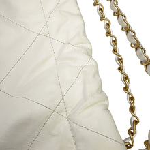 Load image into Gallery viewer, CHANEL CHANEL22 ChainShoulder Bag WhiteAS3260-B08038-10601 Shiny Calf Leather Size Small