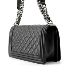 Load image into Gallery viewer, CHANEL Boy Chanel ChainShoulder Bag BlackA67086 Lambskin Size 25
