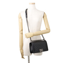 Load image into Gallery viewer, CHANEL Boy Chanel ChainShoulder Bag BlackA67086 Lambskin Size 25