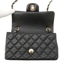 Load image into Gallery viewer, CHANEL Classic Matelasse ChainShoulder Bag BlackA69900 Lambskin Size 20