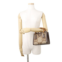 Load image into Gallery viewer, GUCCI Diana Bamboo 2-way Bag Beige/Brown655661 Canvas Leather Size Mini